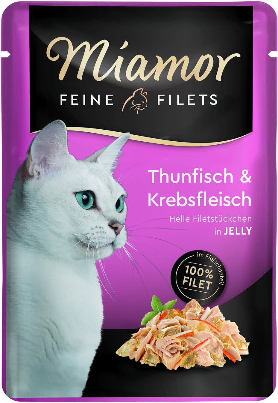 Miamor Katzennassfutter Feine Filets in Jelly Thunfisch & Krebs
