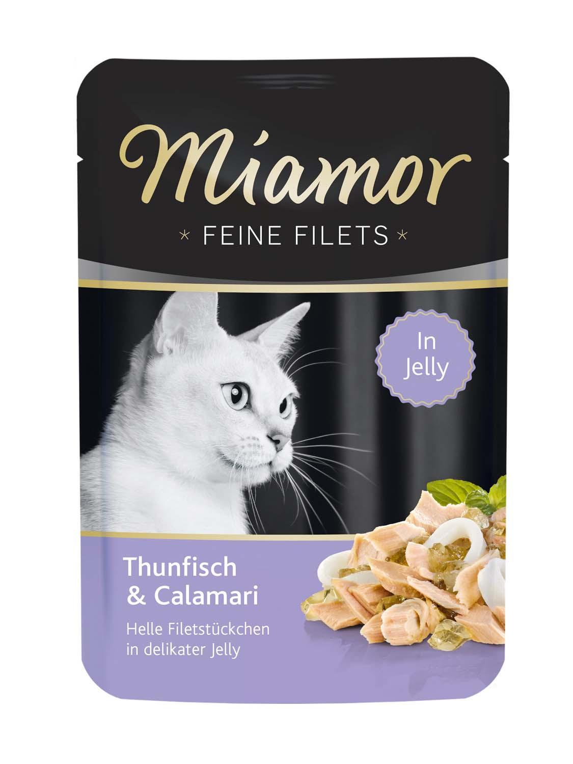 Miamor Katzennassfutter Feine Filets in Jelly Thunfisch&Calamari
