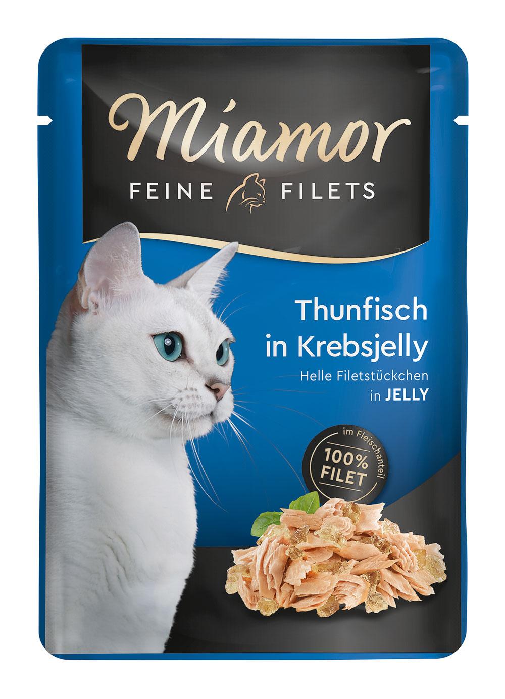 Miamor Katzennassfutter Feine Filets in Jelly Thunfisch in Krebsjelly