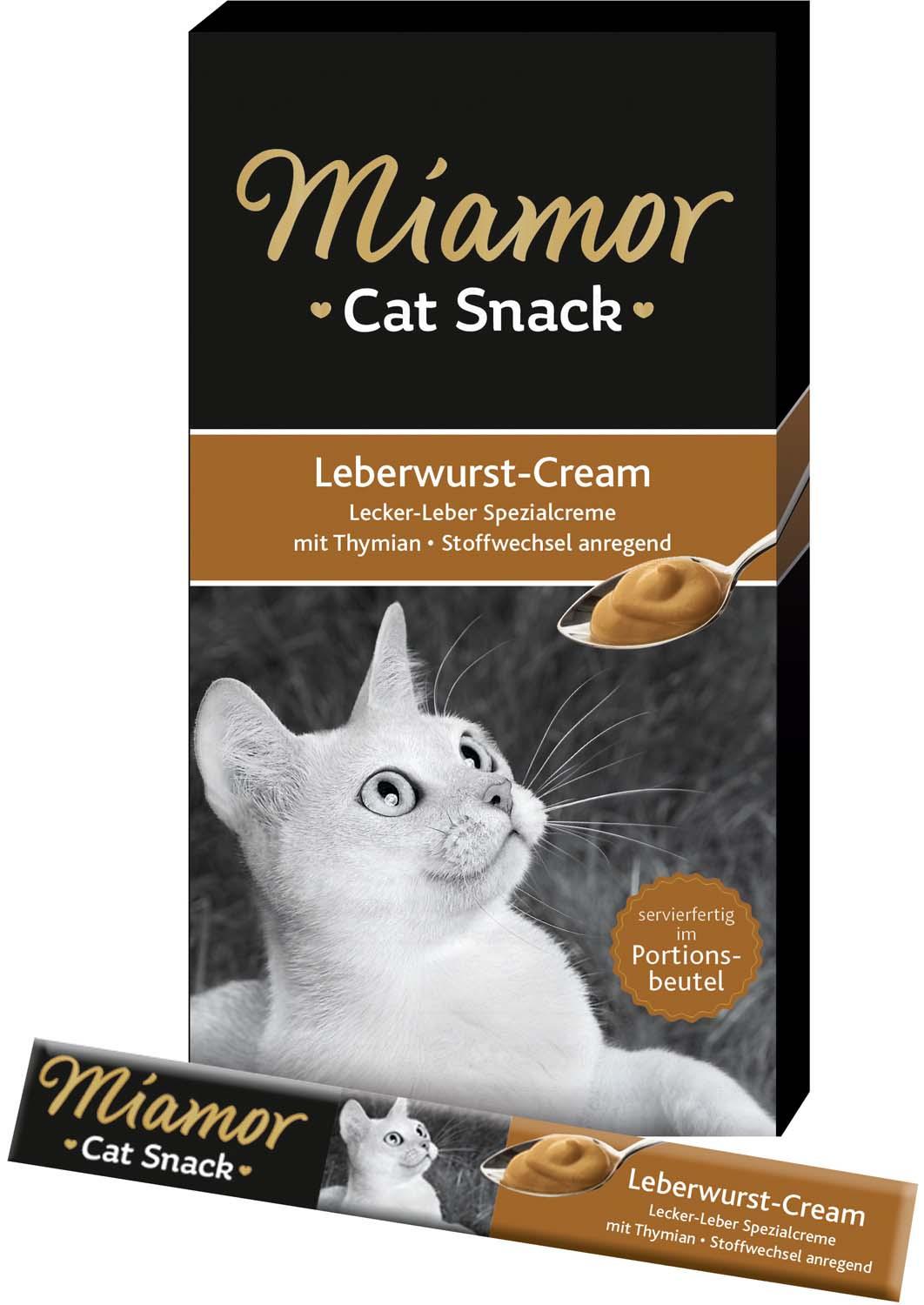 Miamor Katzensnack Leberwurst-Cream 6x15g