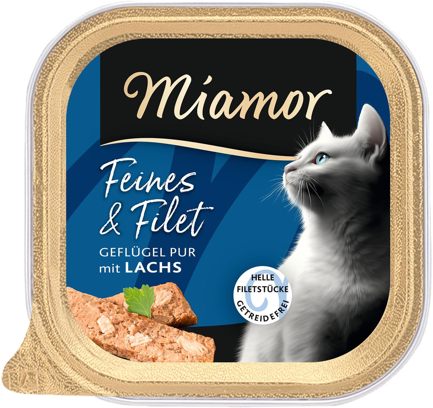 Miamor Katzennassfutter Feines & Filet Geflügel Pur & Lachs