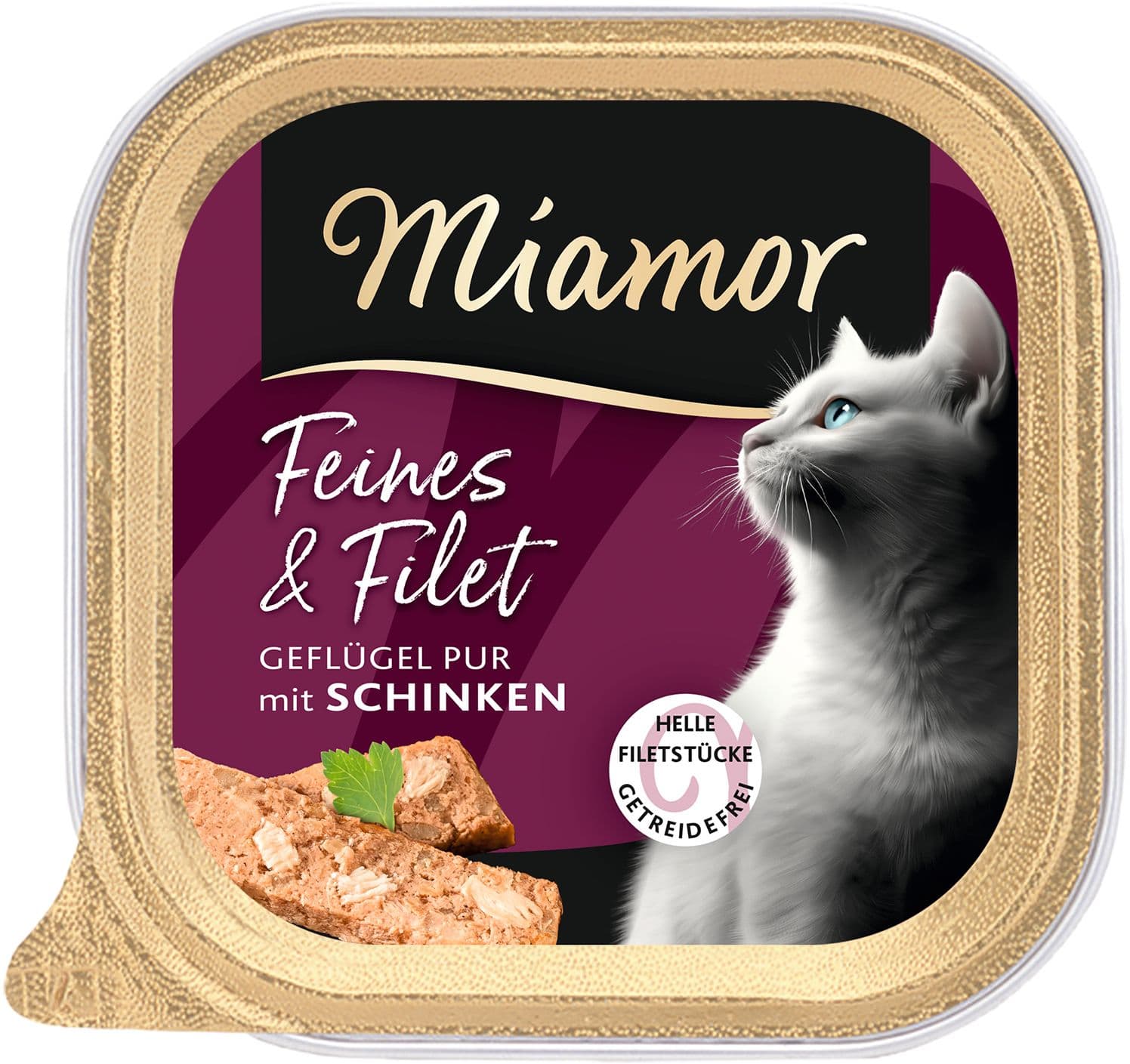 Miamor Katzennassfutter Feines & Filet Geflügel Pur & Schinken