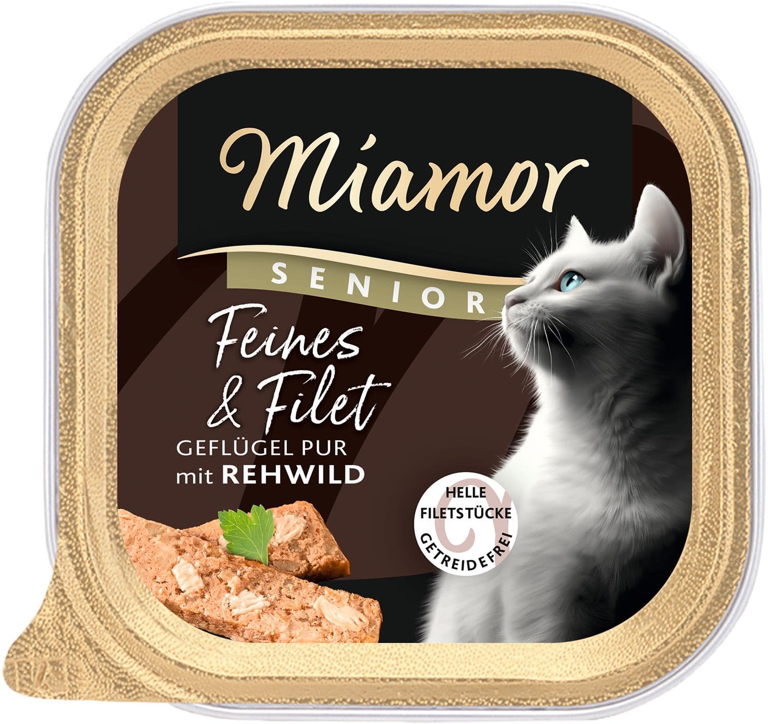 Miamor Katzennassfutter Feines & Filet Senior Geflügel Pur & Reh