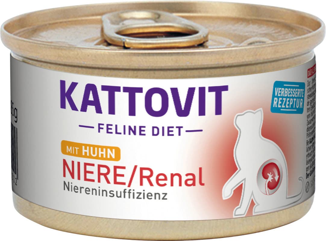 Kattovit Katzennassfutter Feline Diet Niere/Renal mit Huhn