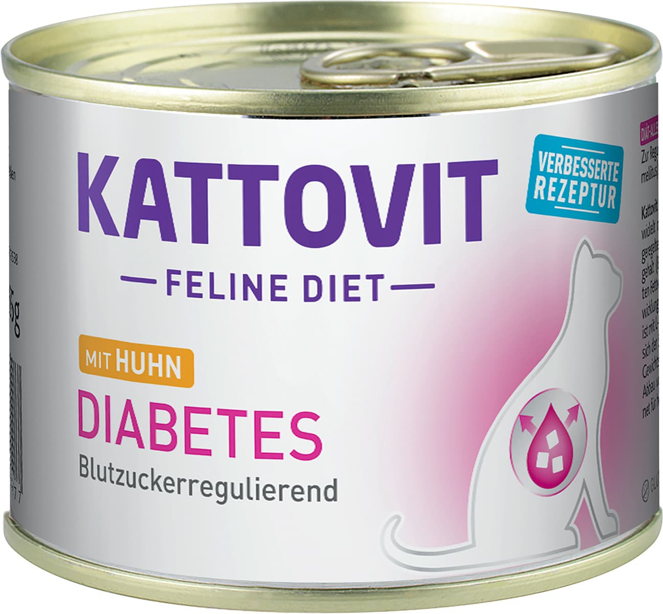Kattovit Katzennassfutter Feline Diet Diabetes mit Huhn