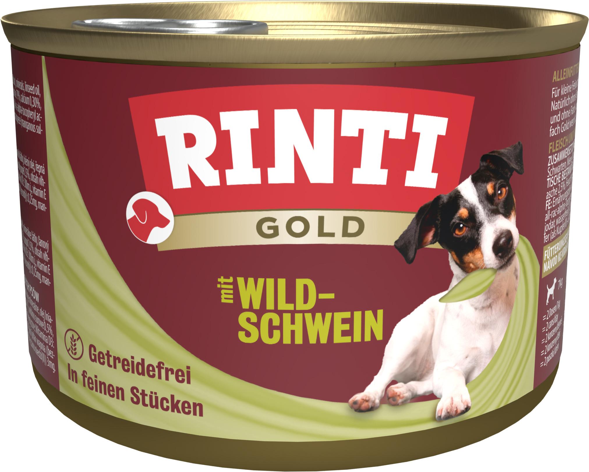 RINTI Hundenassfutter Gold Wildschwein