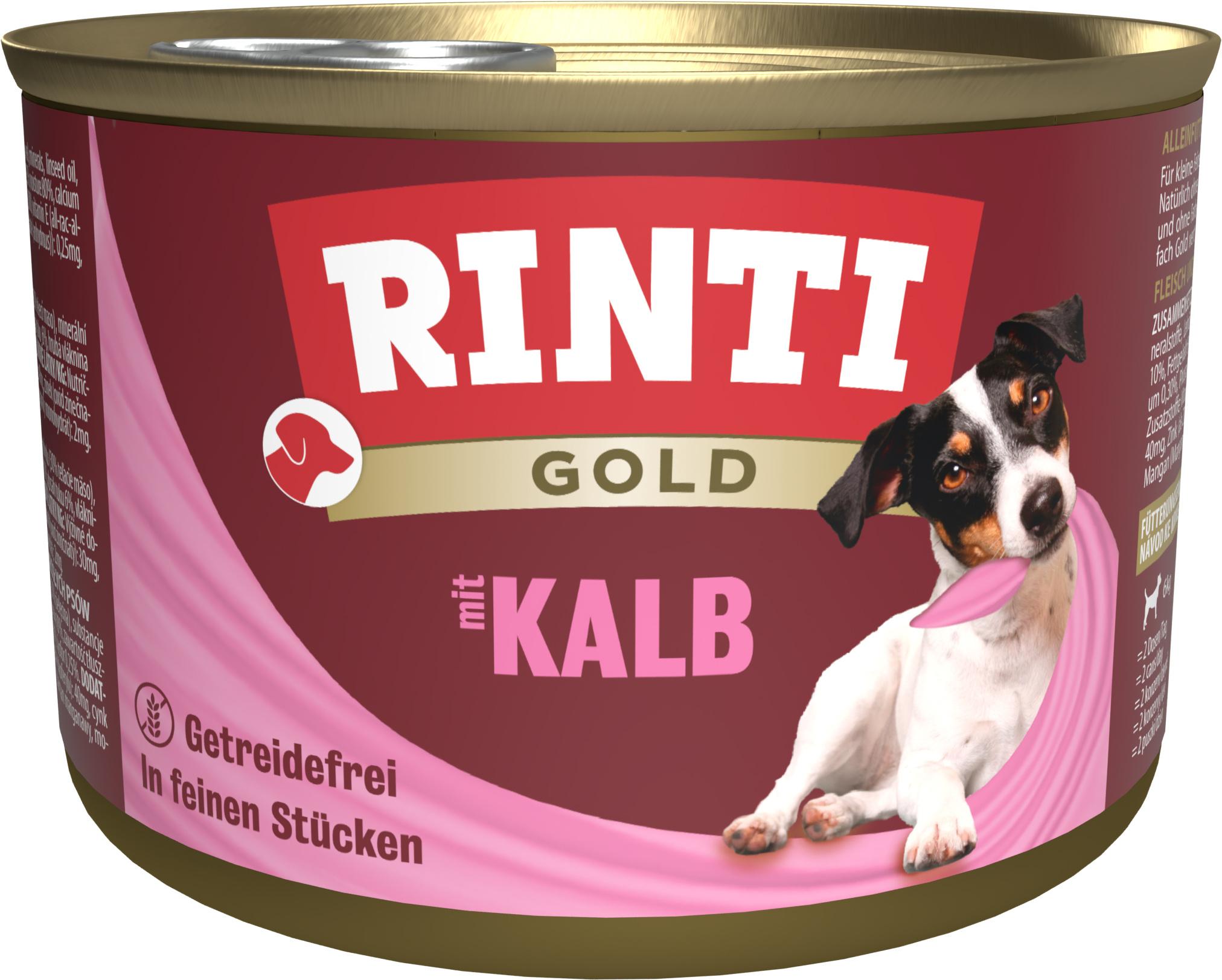 RINTI Hundenassfutter Gold Kalb