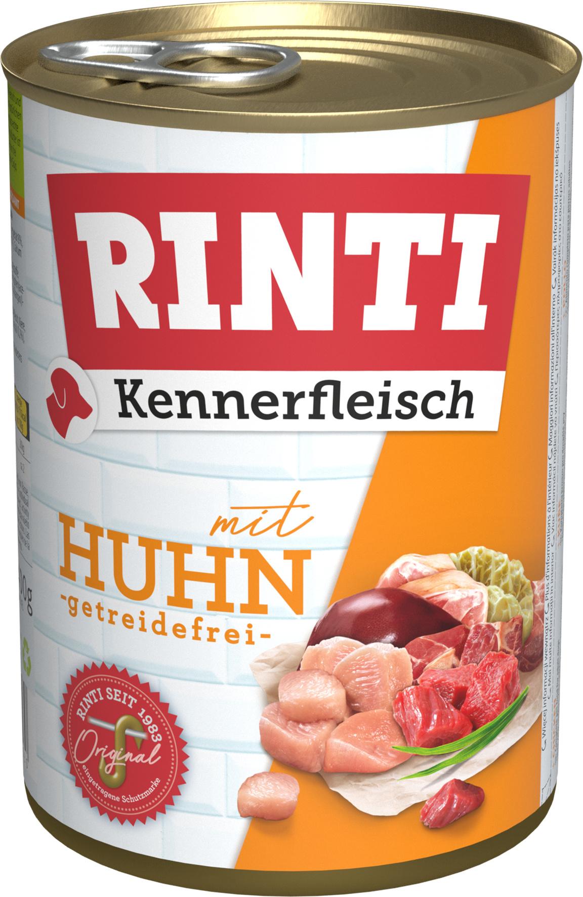 RINTI Hundenassfutter Kennerfleisch Huhn