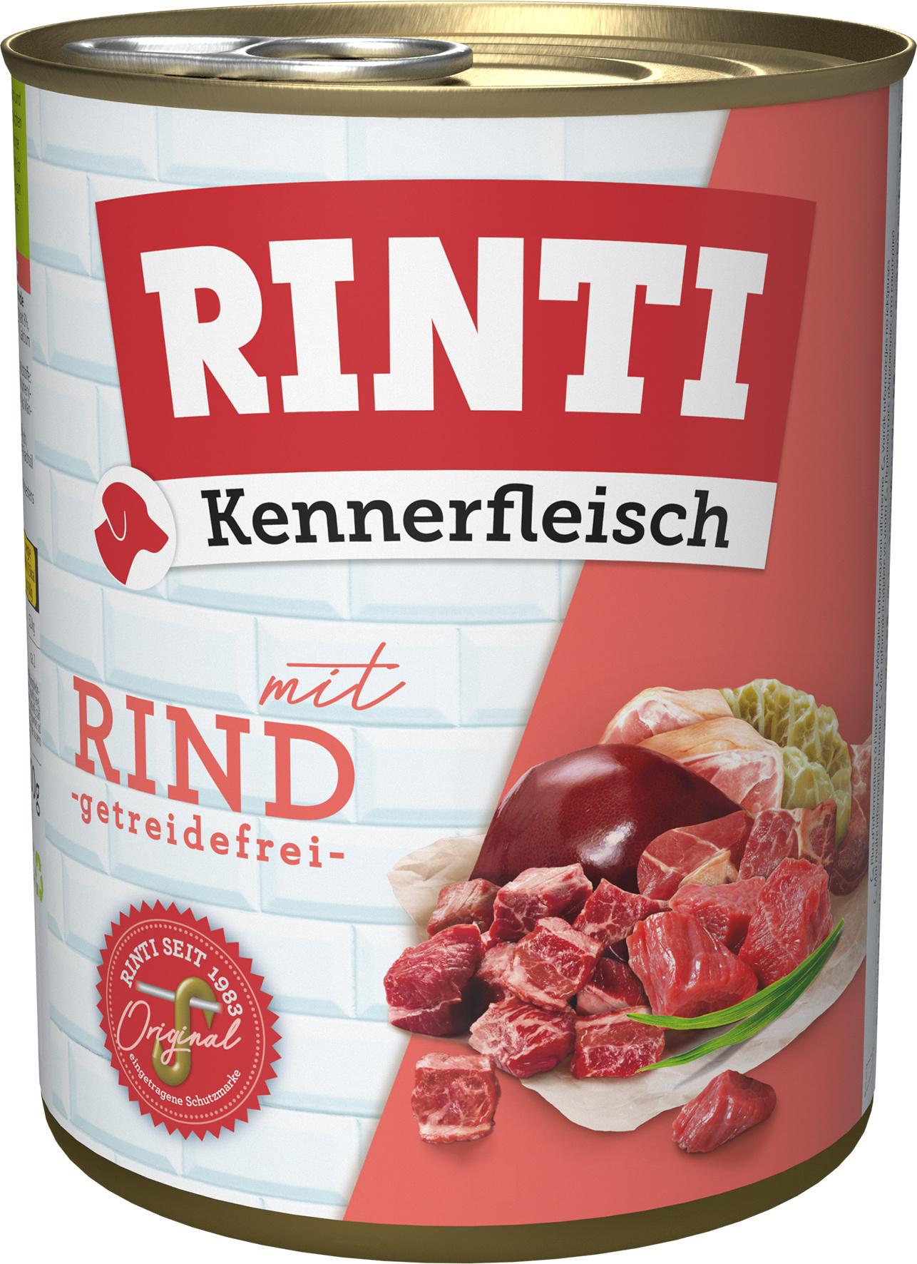 RINTI Hundenassfutter Kennerfleisch Rind