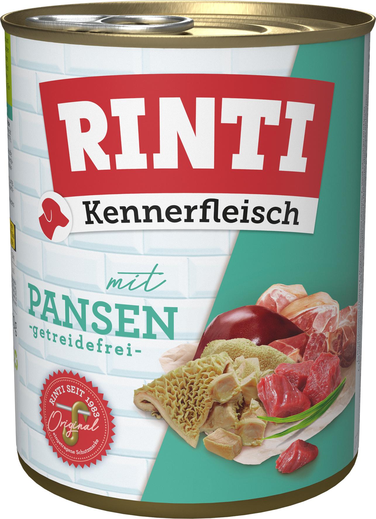 RINTI Hundenassfutter Kennerfleisch mit Pansen