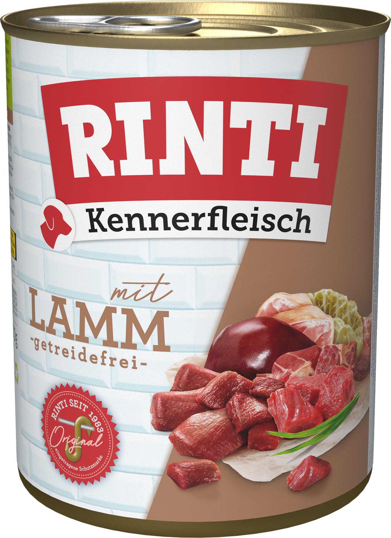 RINTI Hundenassfutter Kennerfleisch Lamm