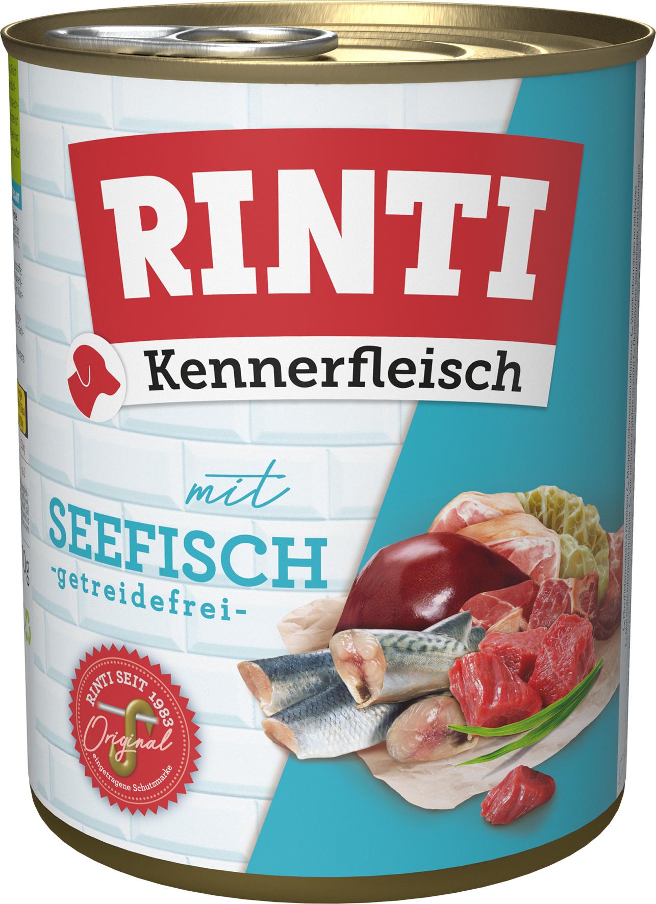 RINTI Hundenassfutter Kennerfleisch Seefisch