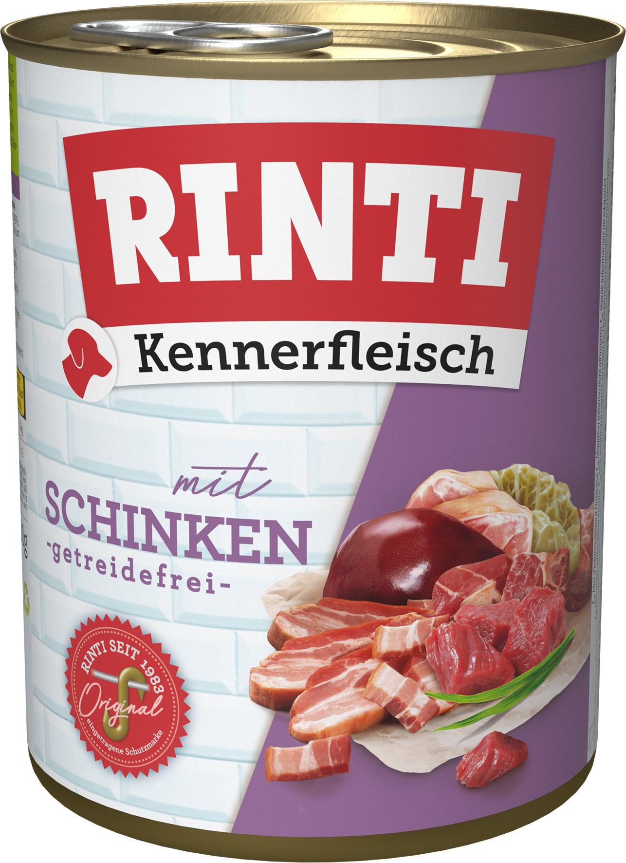 RINTI Hundenassfutter Kennerfleisch Schinken