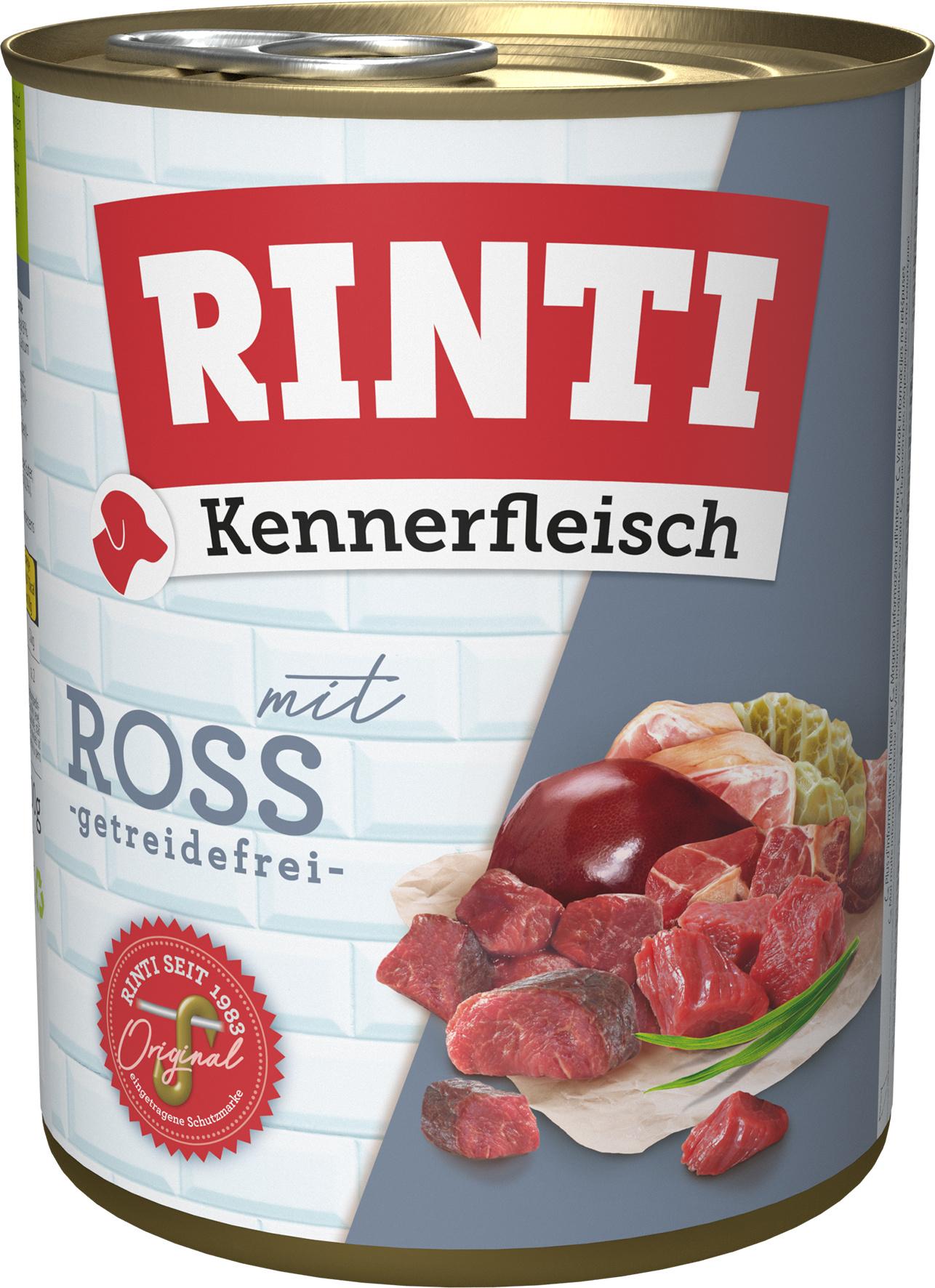 RINTI Hundenassfutter Kennerfleisch Ross