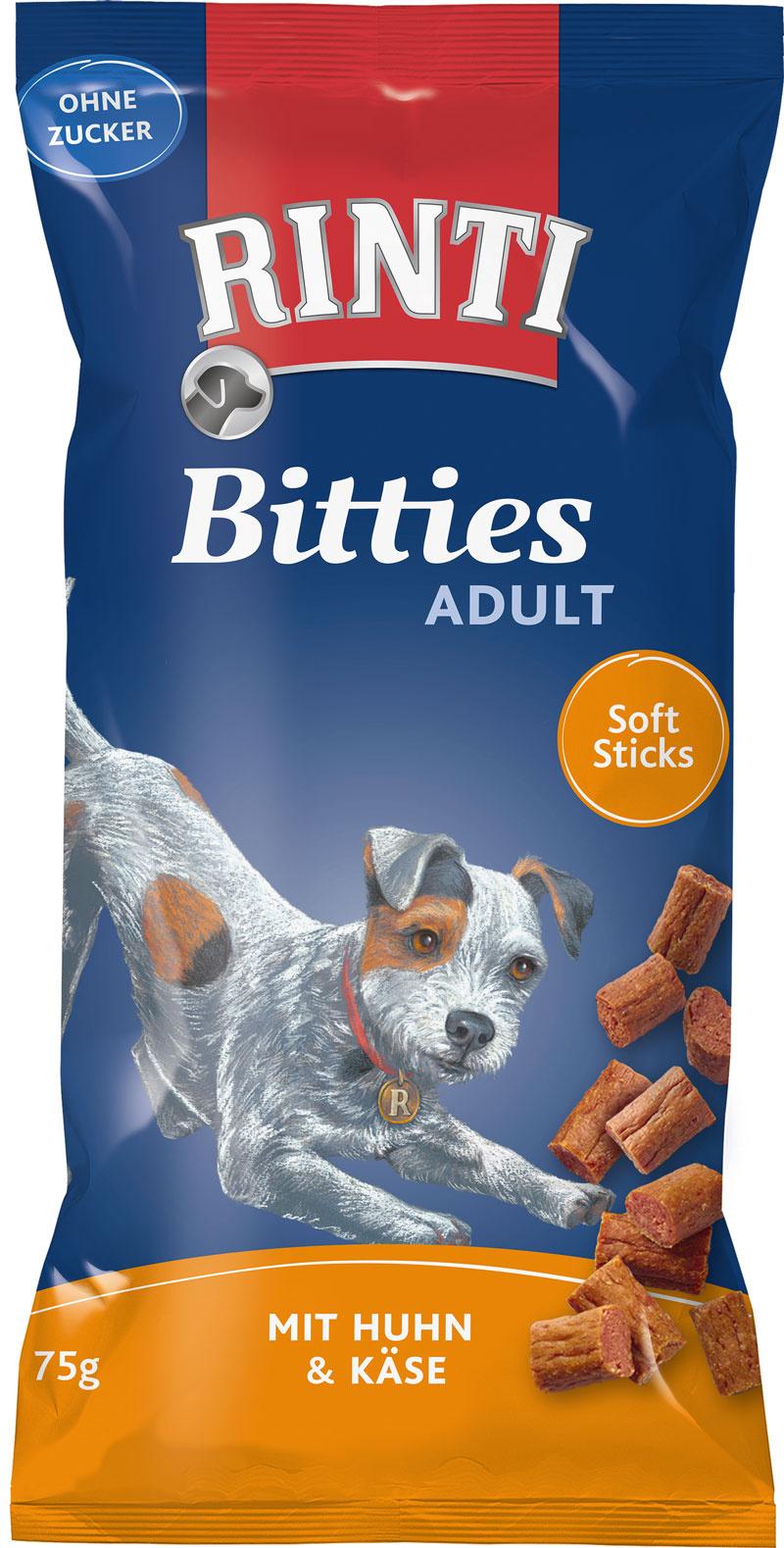 RINTI Hundesnack Bitties Adult Huhn + Käse