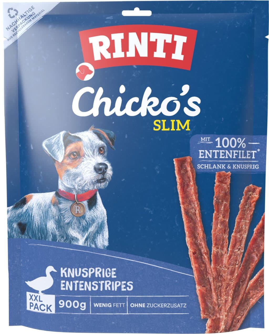 RINTI Hundesnack Chicko´s Slim Ente XXL