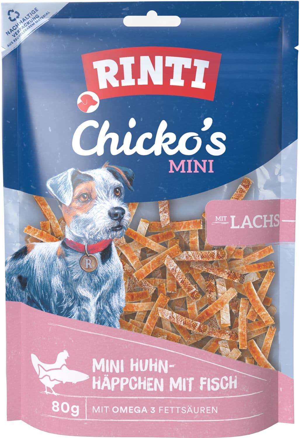 RINTI Hundesnack Chicko's Mini Lachs