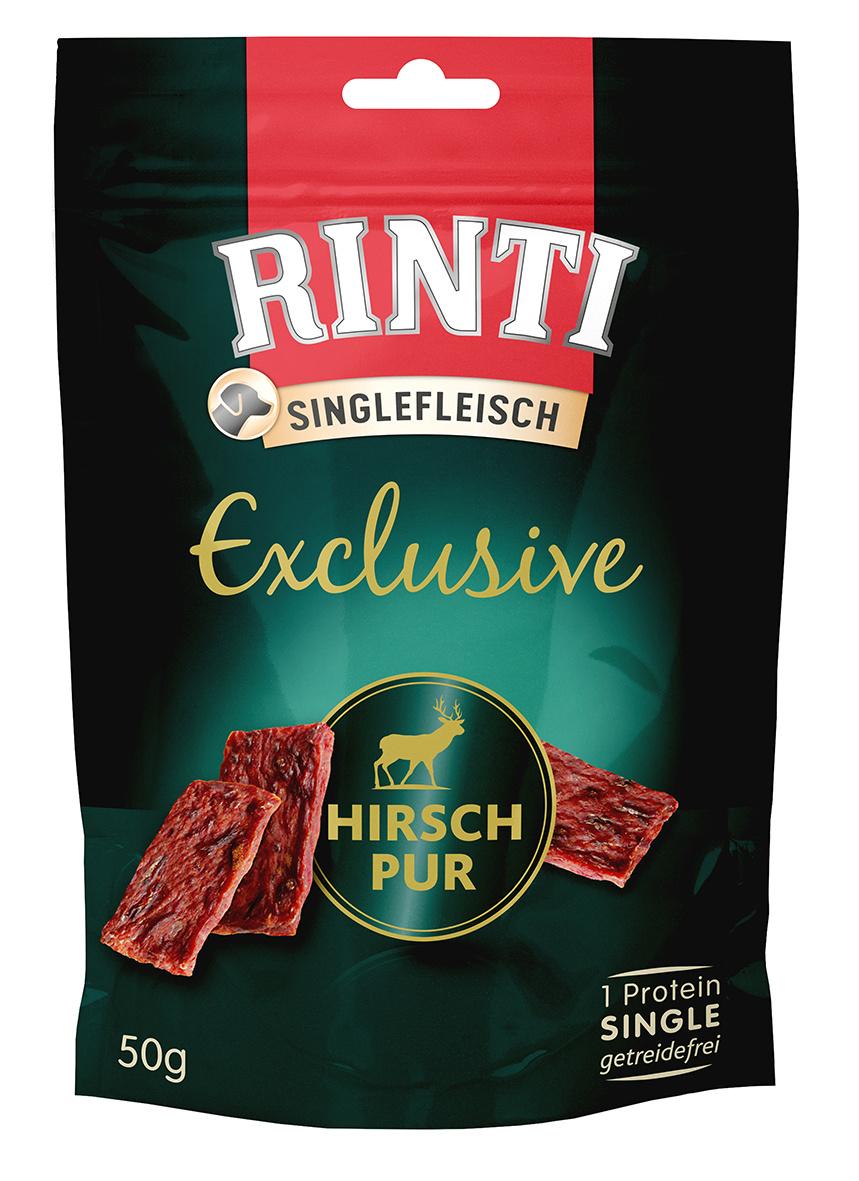 RINTI Hundesnack Singlefleisch Exclusive Snack Hirsch pur