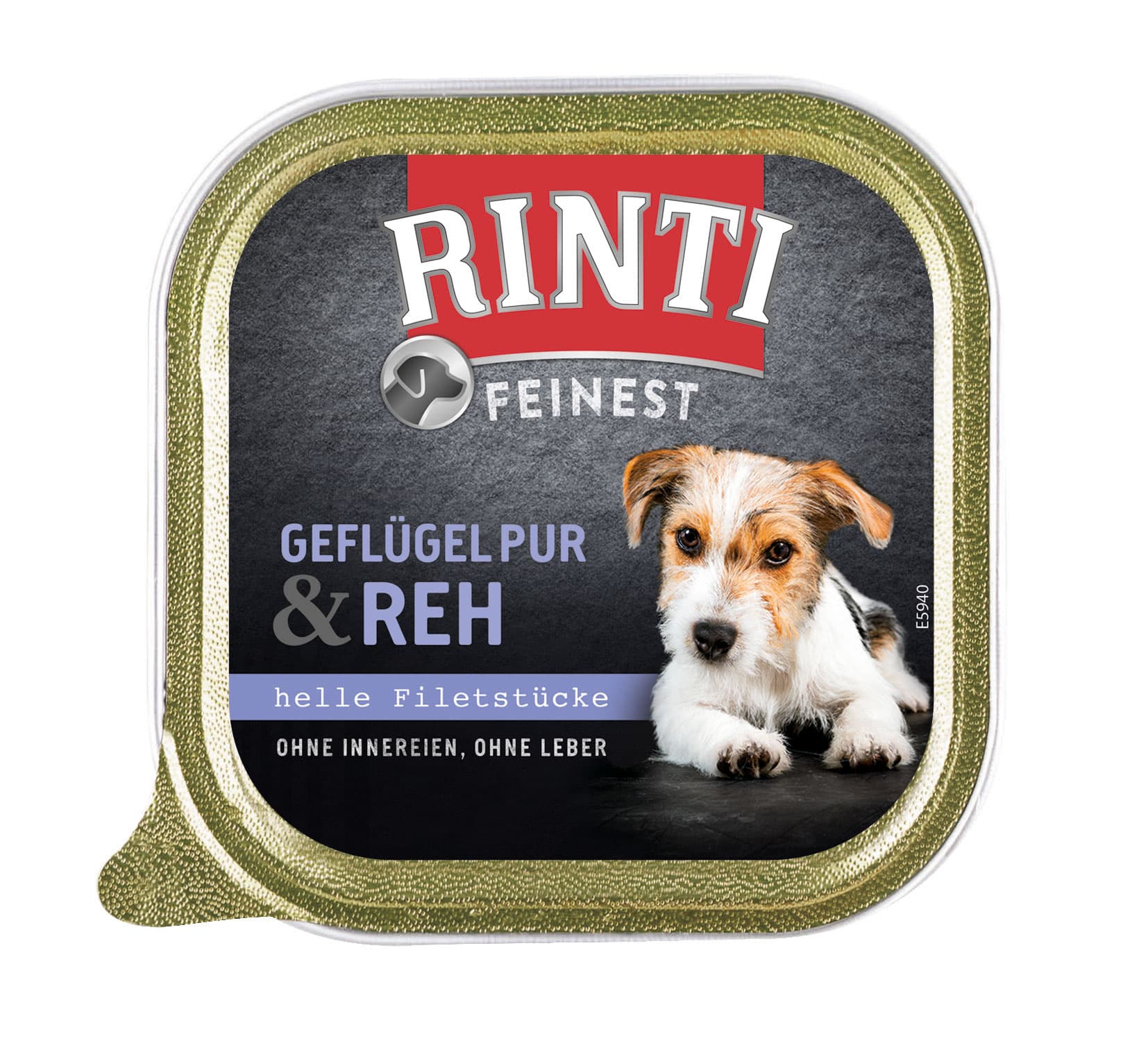 RINTI Hundenassfutter Feinest Geflügel Pur & Reh