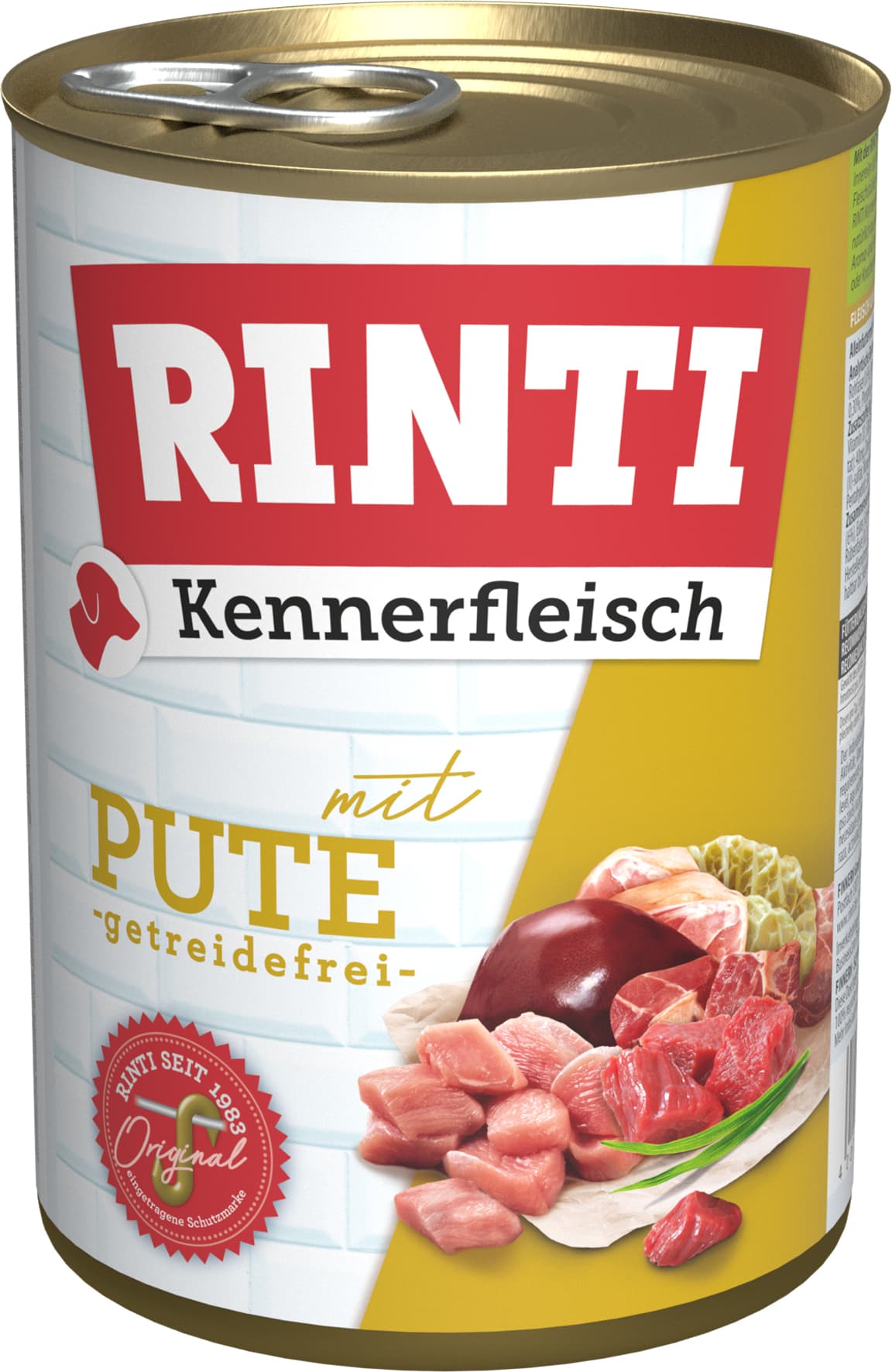 RINTI Hundenassfutter Kennerfleisch Pute
