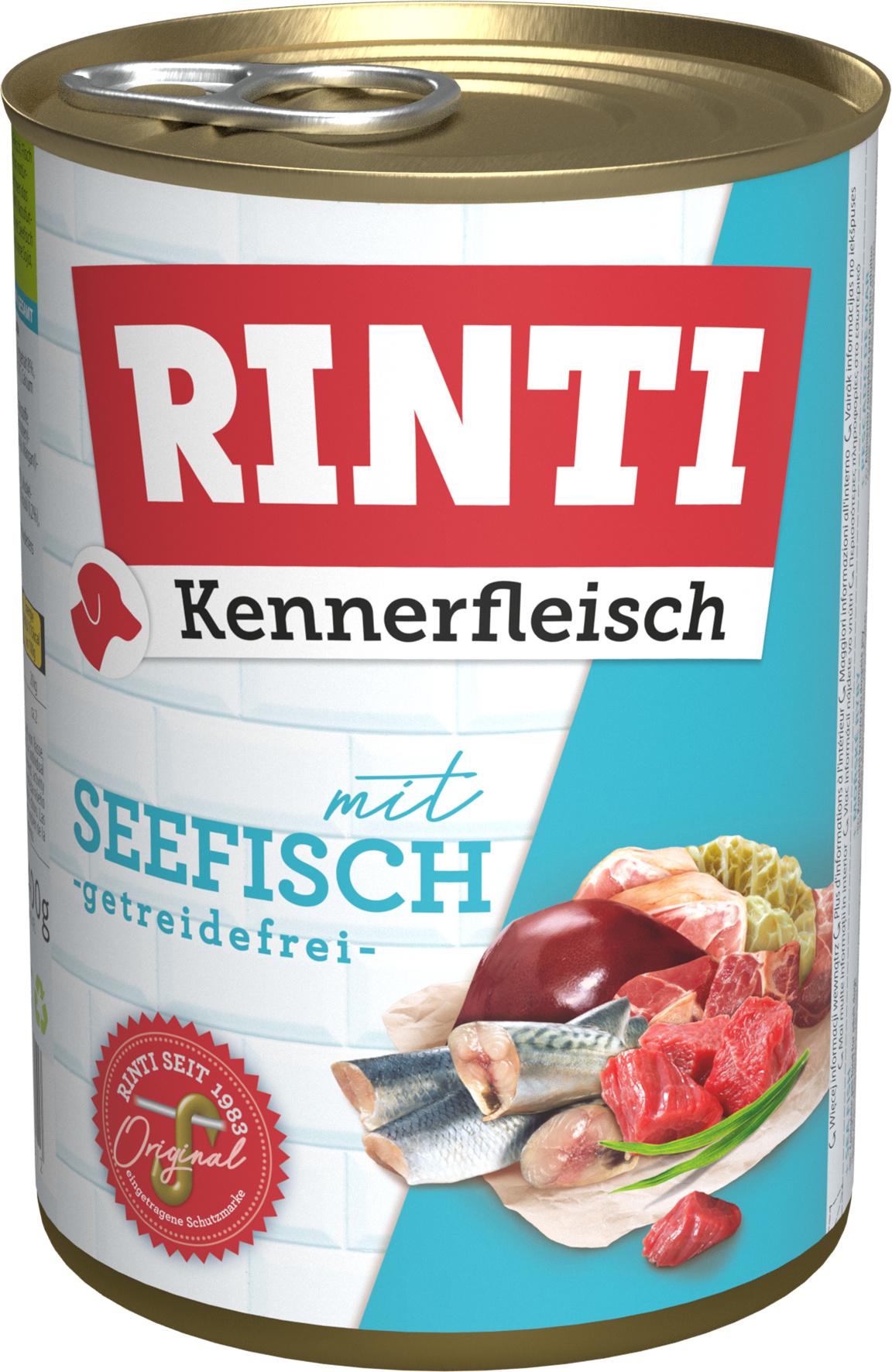 RINTI Hundenassfutter Kennerfleisch Seefisch