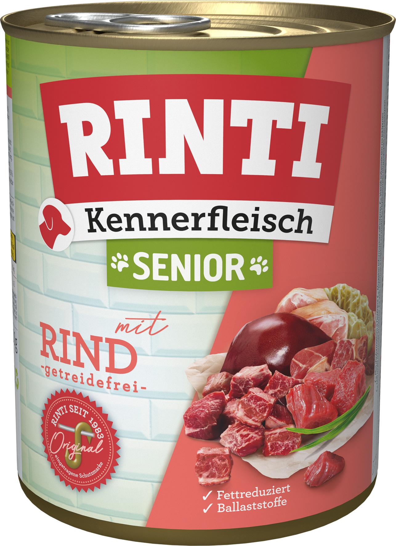 RINTI Hundenassfutter Kennerfleisch Senior mit Rind