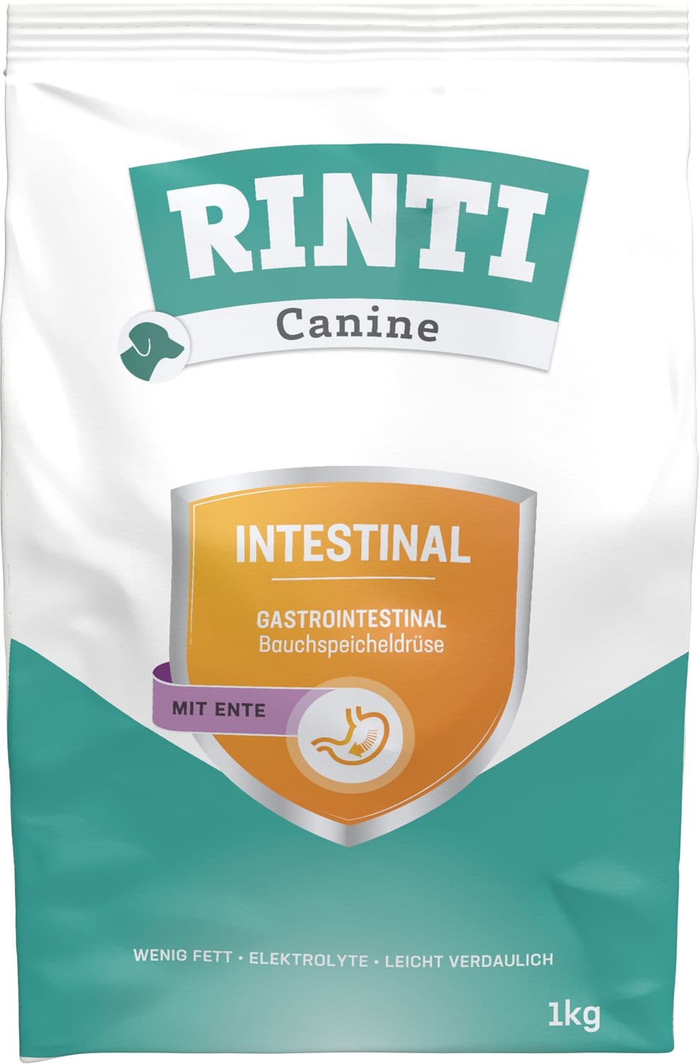 RINTI Hundetrockenfutter Canine Intestinal mit Ente