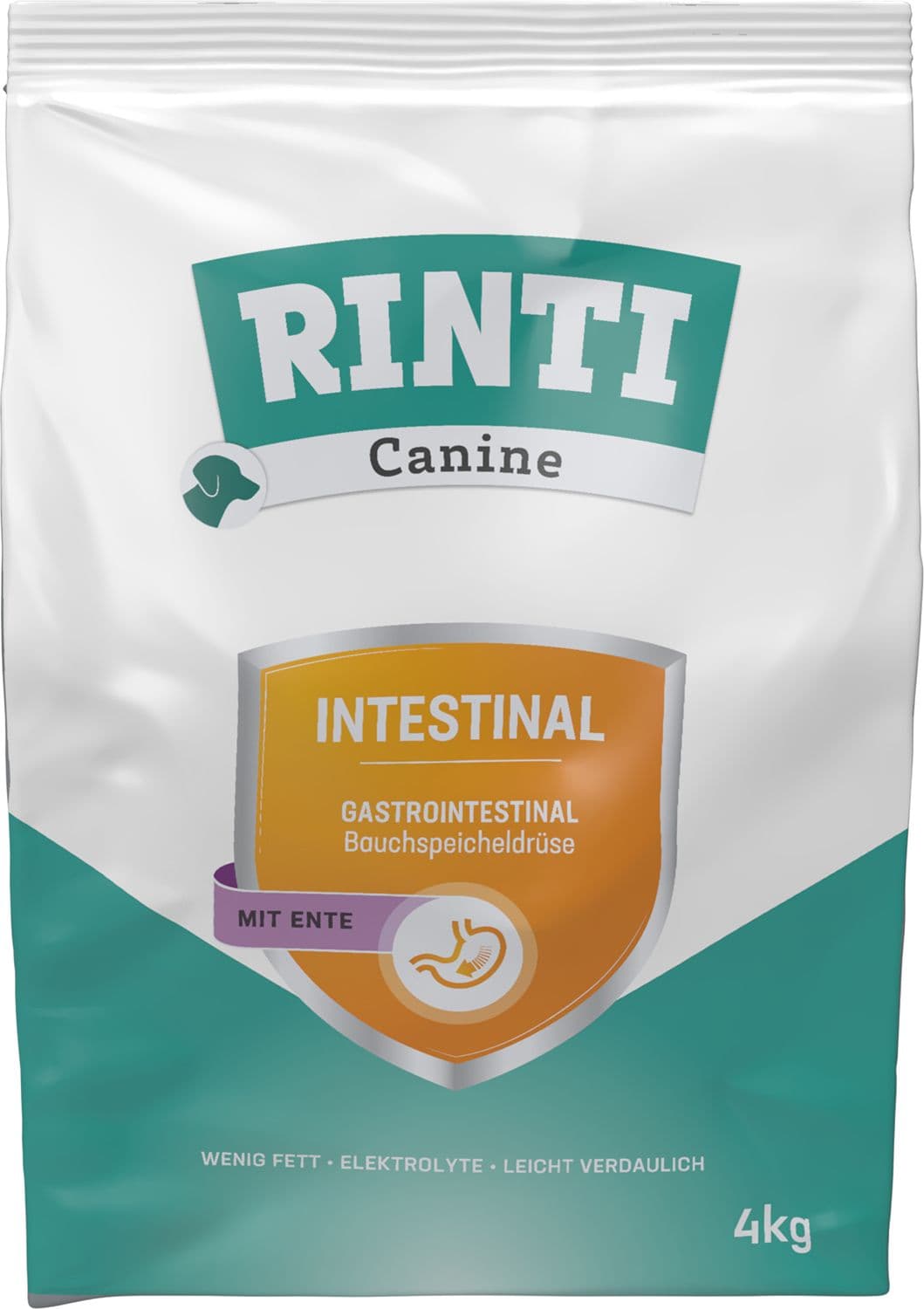 RINTI Hundetrockenfutter Canine Intestinal mit Ente