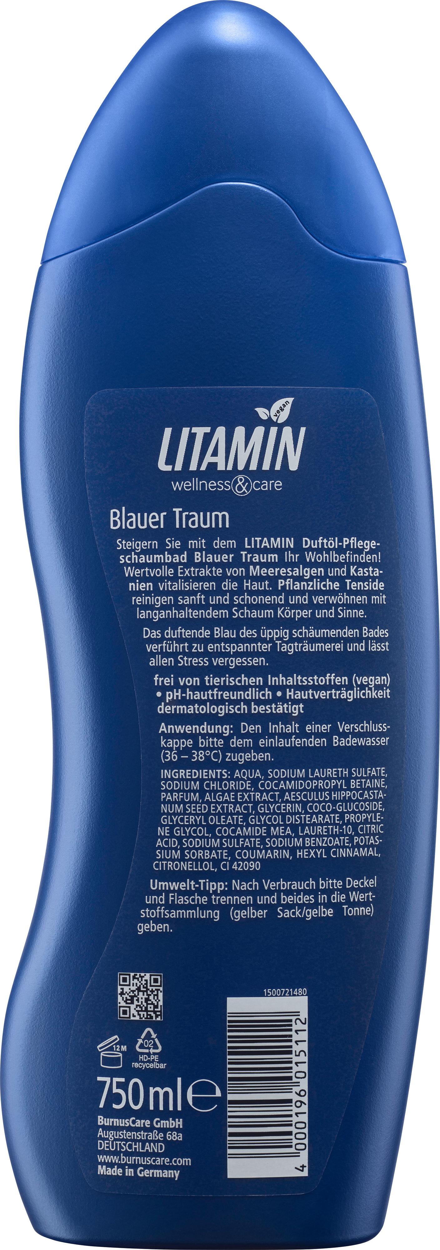 Produktbild Litamin Wellness&Care Pflege-Schaumbad Blauer Traum 2 von 2