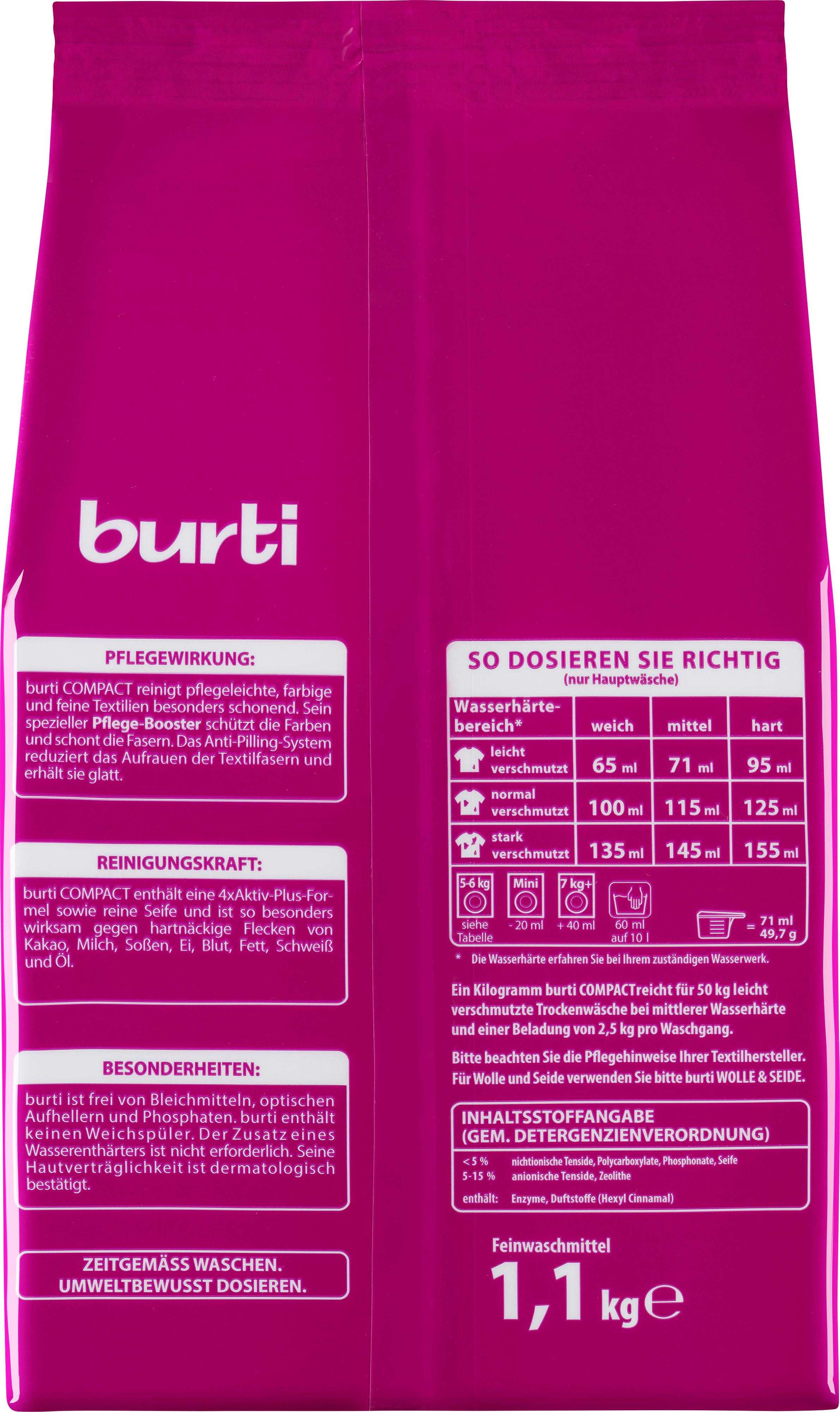 Produktbild burti COMPACT Feinwaschmittel 2 von 2