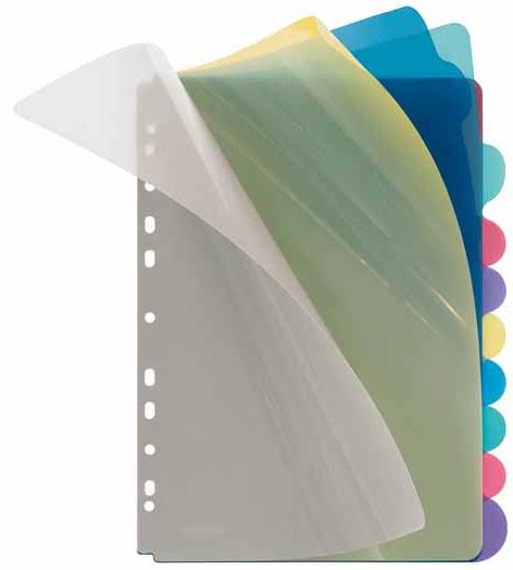 VELOFLEX Register A4 blanco 10teilig PP
