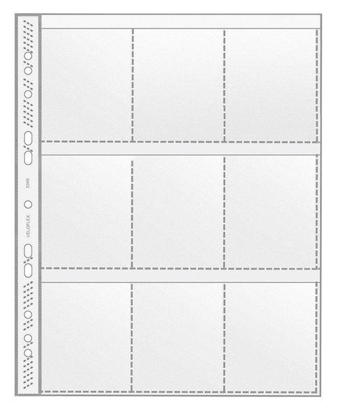 Sammelhülle, DIN A4, PP-Folie 140 my, mit 9 Taschen für Sammelkarten, glasklar, 10er Pack
