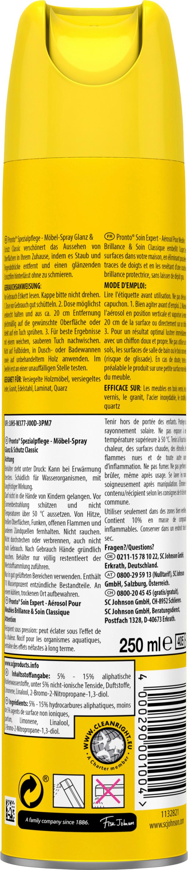 Produktbild Pronto Möbel-Spray Classic Holzpflege 2 von 2