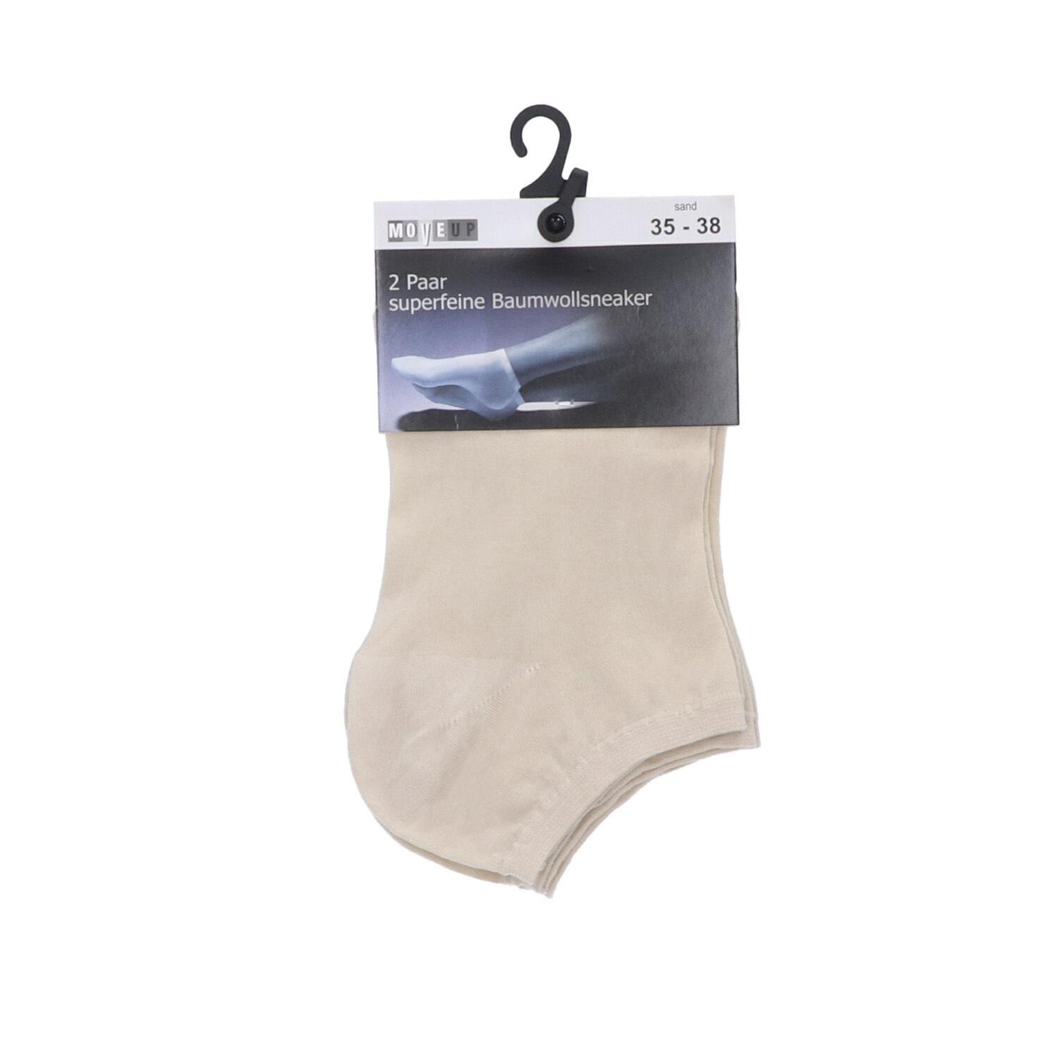 Produktbild MOVE UP Damen Sneaker Socken Baumwolle Superfein 2 von 2