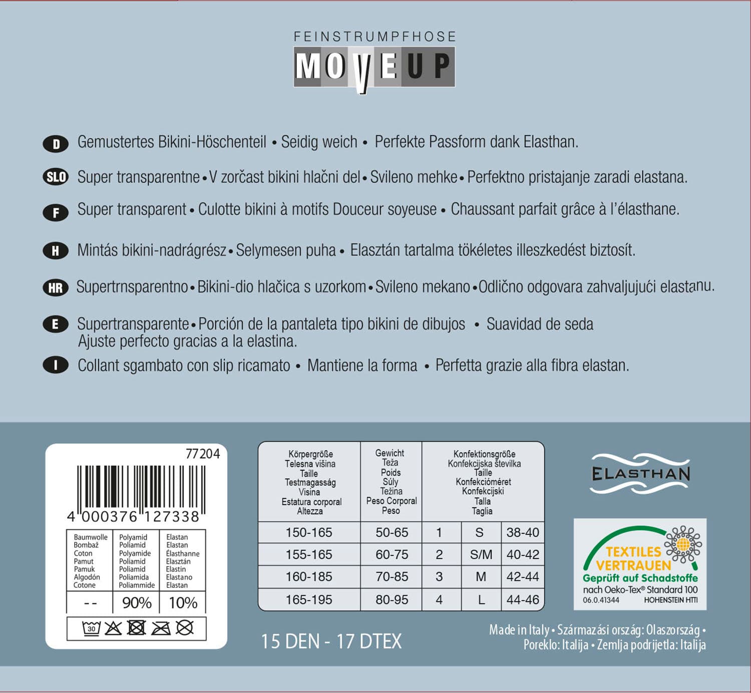 Produktbild MOVE UP Damen Feinstrumpfhose Transparent Line 15 DEN 3 von 3