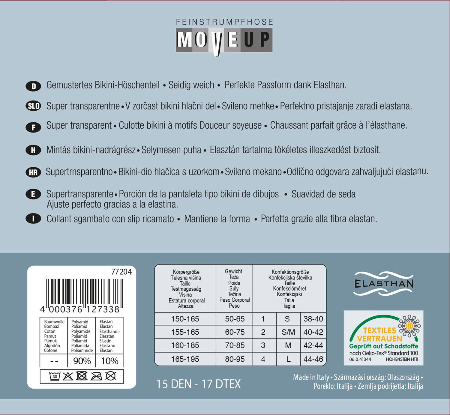 Produktbild MOVE UP Damen Feinstrumpfhose Transparent Line 15 DEN 3 von 3