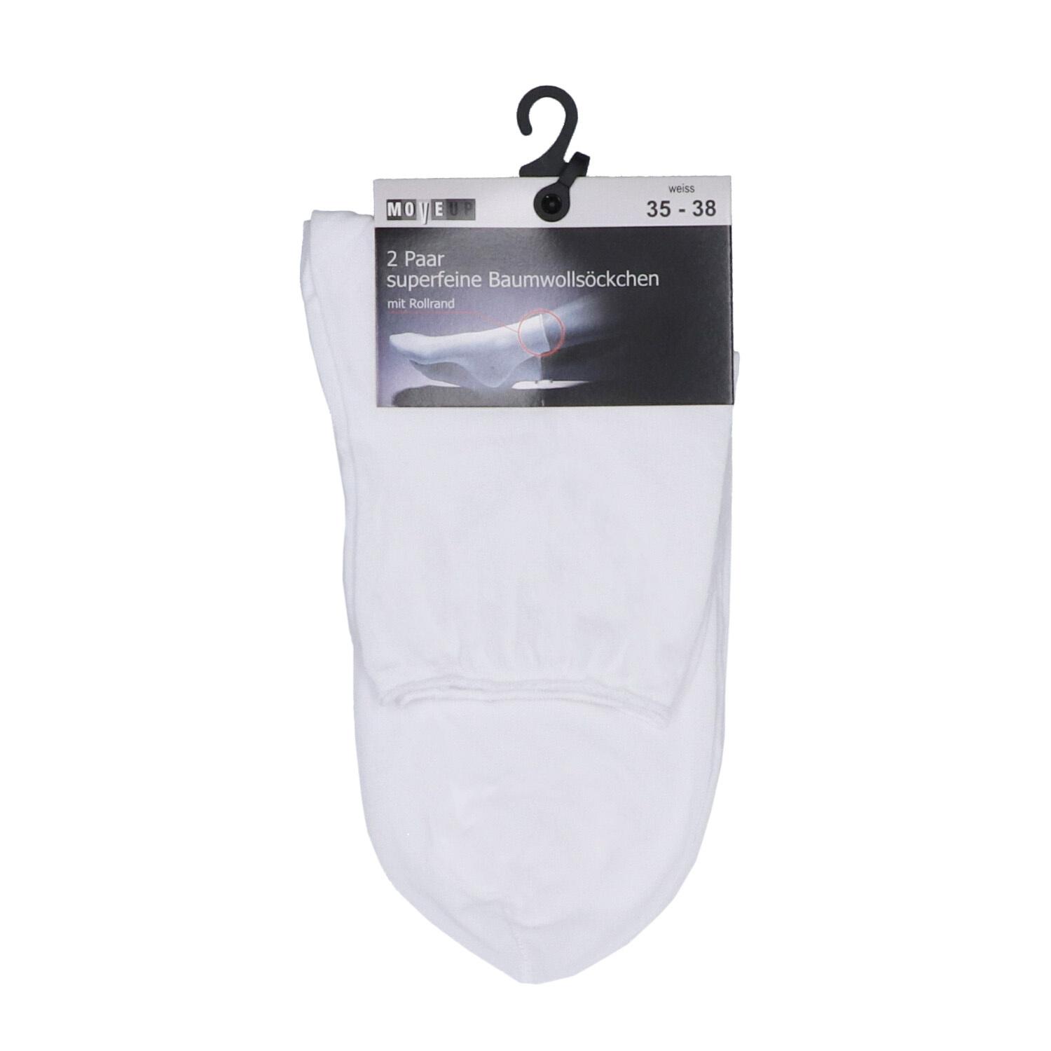 Produktbild MOVE UP Damen Socken Baumwolle Superfein mit Rollrand 2 von 4