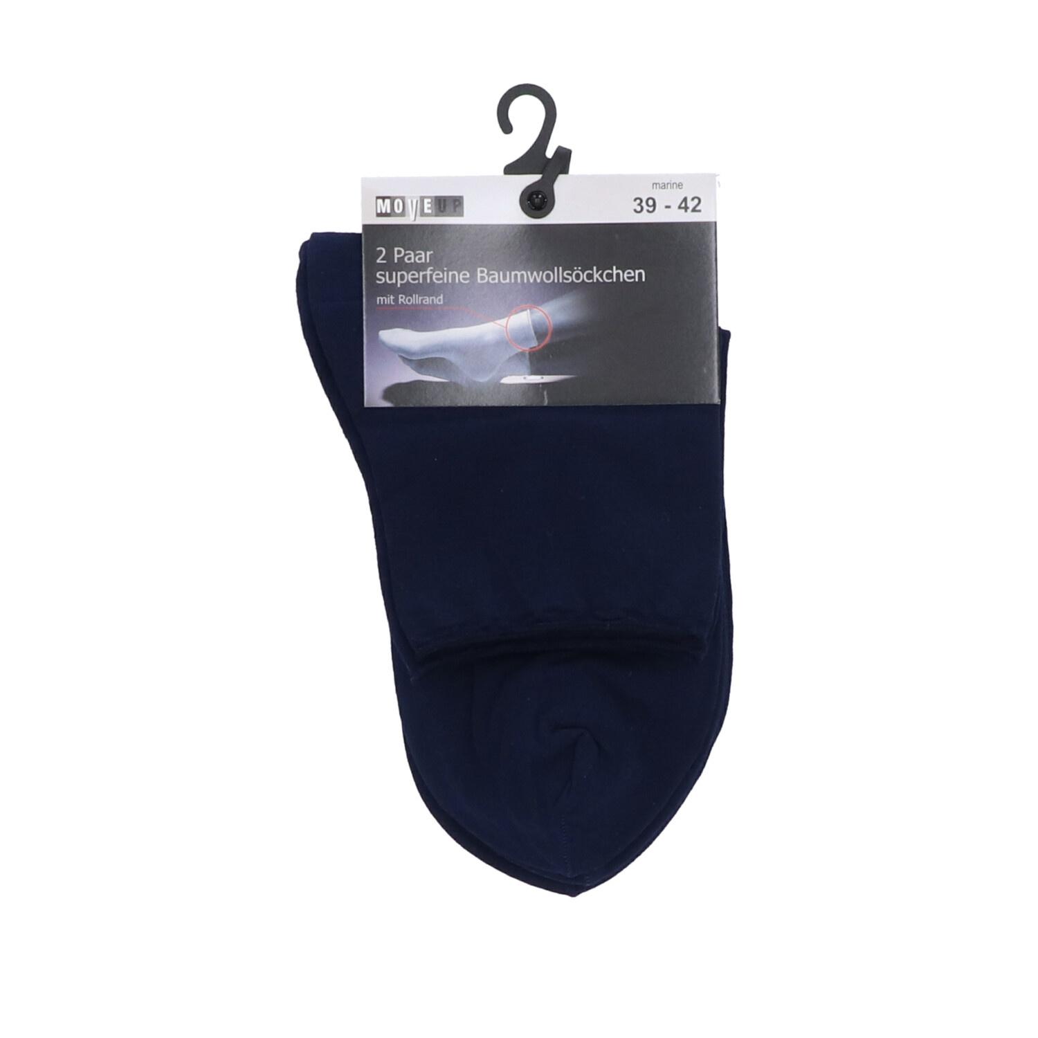 Produktbild MOVE UP Damen Socken Baumwolle Superfein mit Rollrand 2 von 4