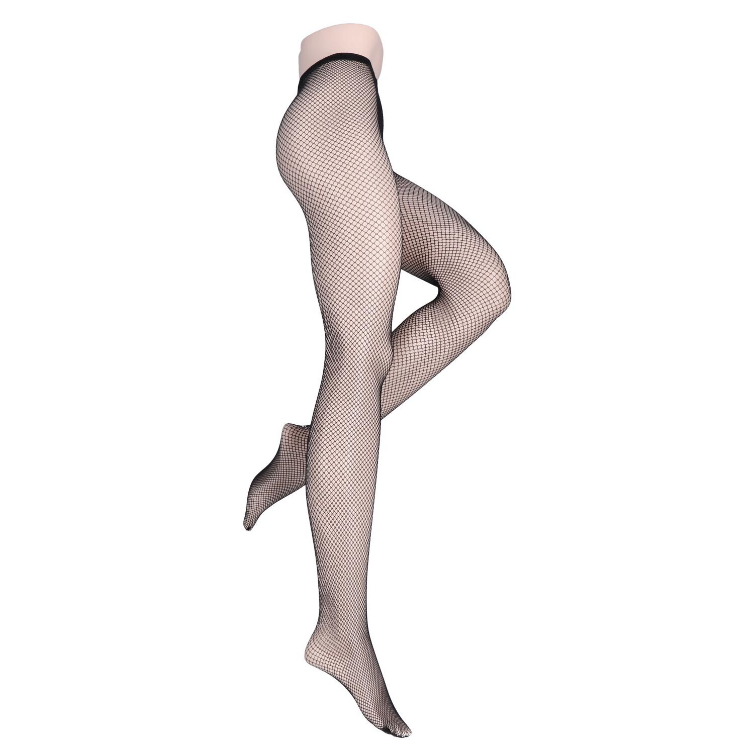 MOVE UP Damen Netzstrumpfhose Net Look kleines Netz