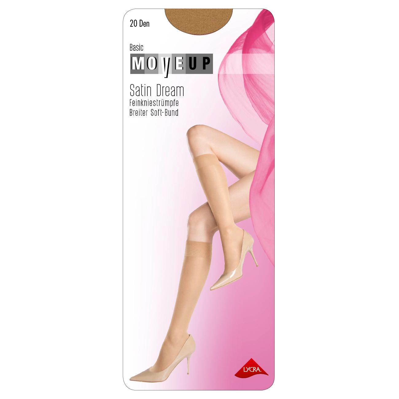 Produktbild MOVE UP Damen Kniestrümpfe Satin Dream 20 DEN 2 von 3