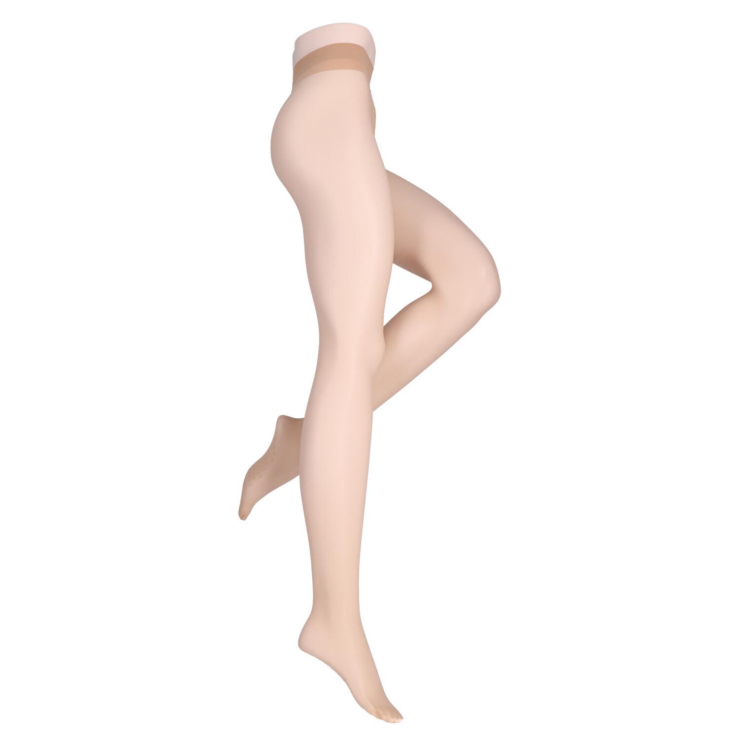 MOVE UP Damen Feinstrumpfhose mit Anti-Rutsch-Sohle 15 DEN