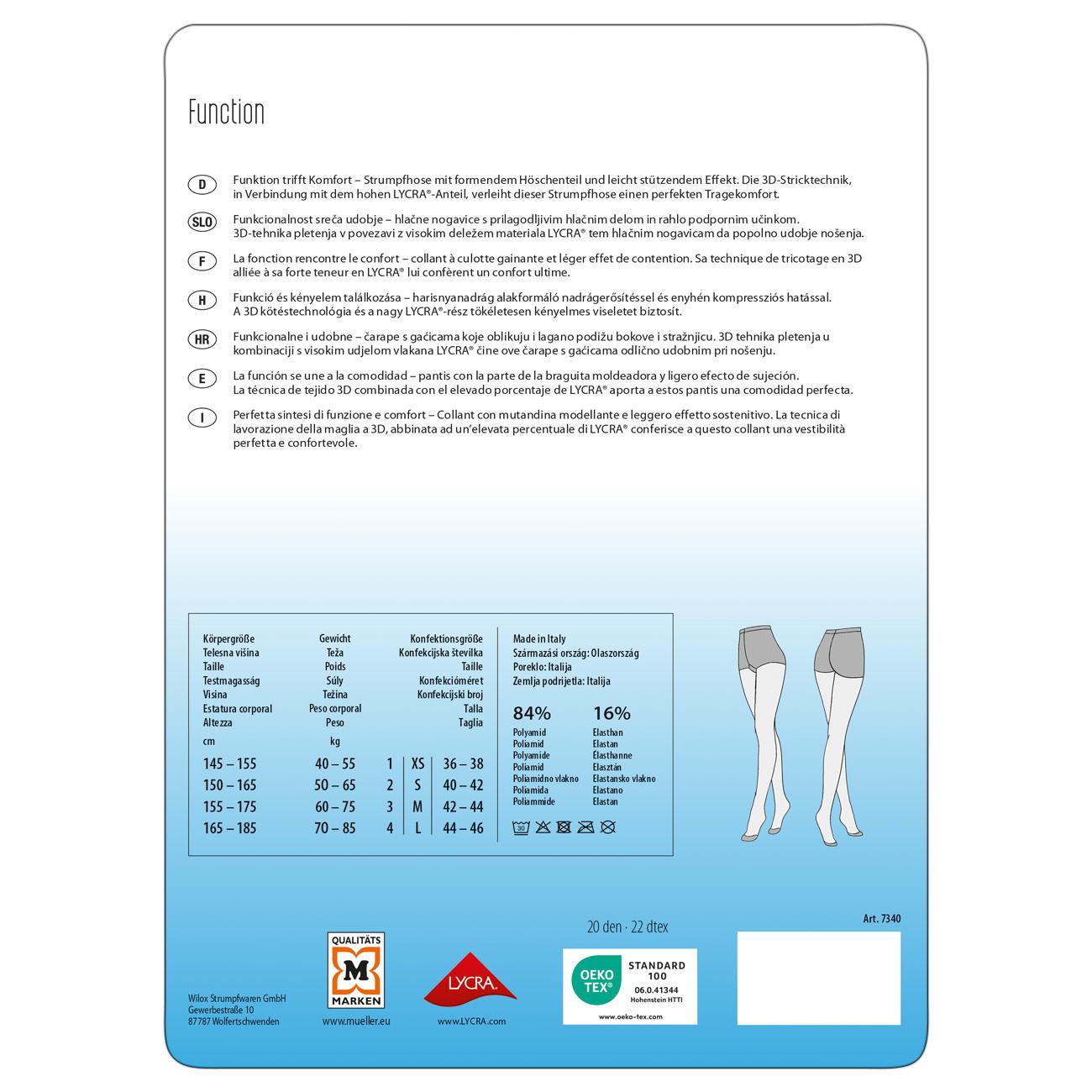 Produktbild MOVE UP Damen Feinstrumpfhose Wellness 20 DEN 3 von 3