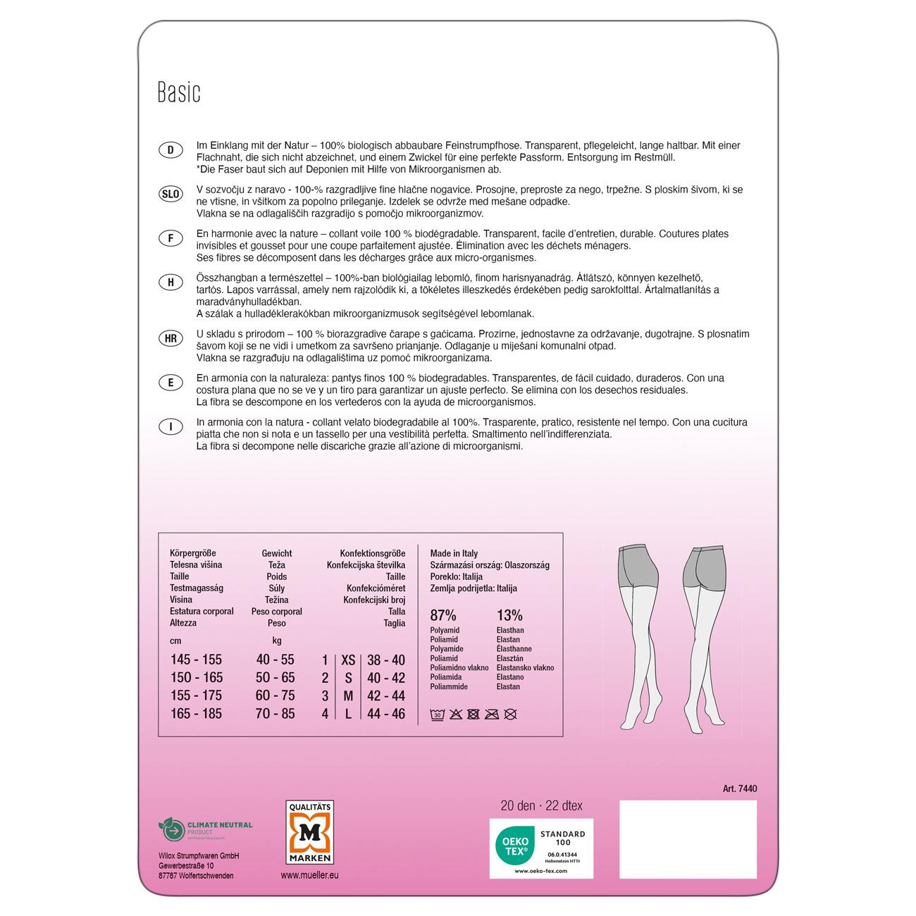 Produktbild MOVE UP Damen Strumpfhosebiologisch abbaubar* 20 DEN 3 von 3