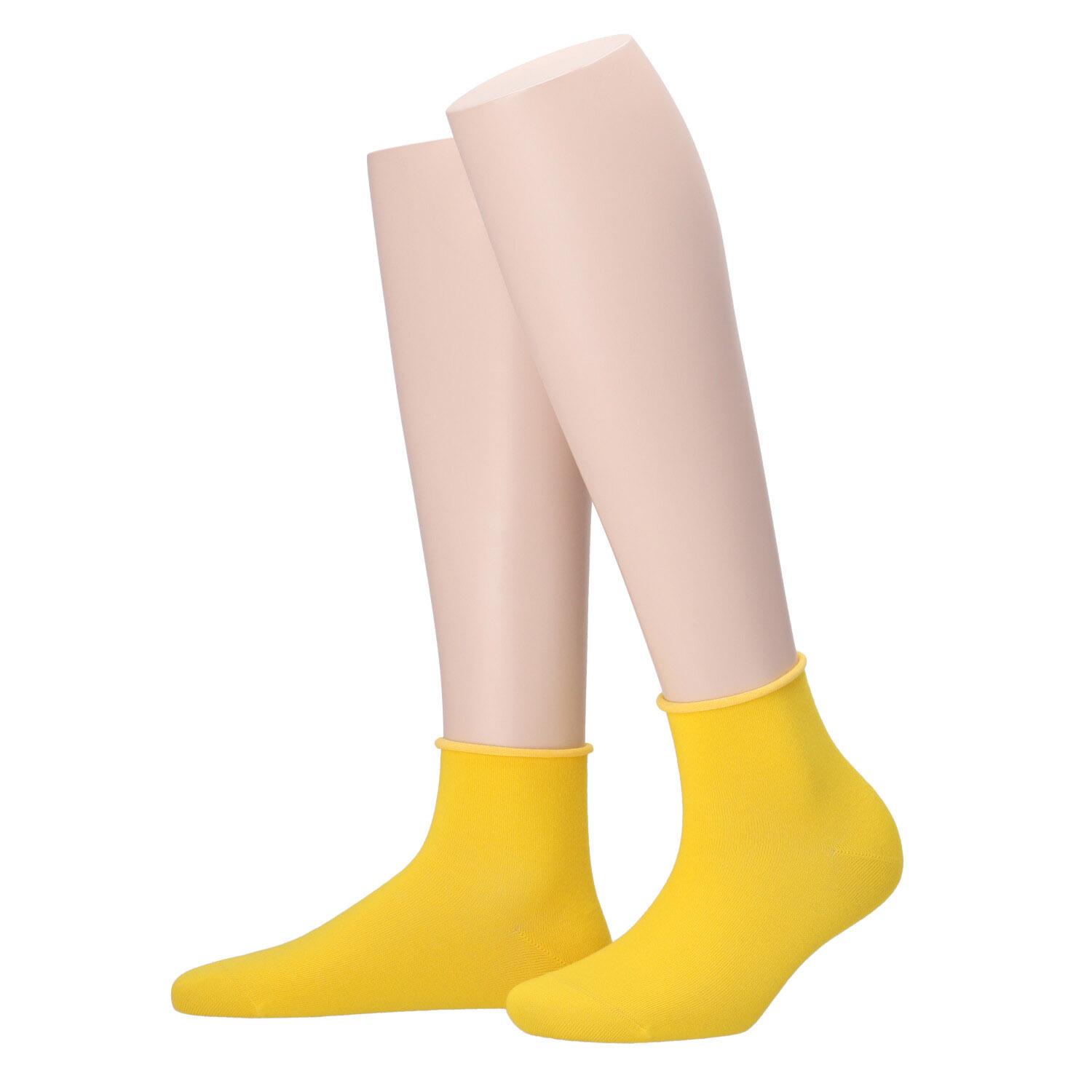 MOVE UP Damen Kurzsocken mit Rollrand