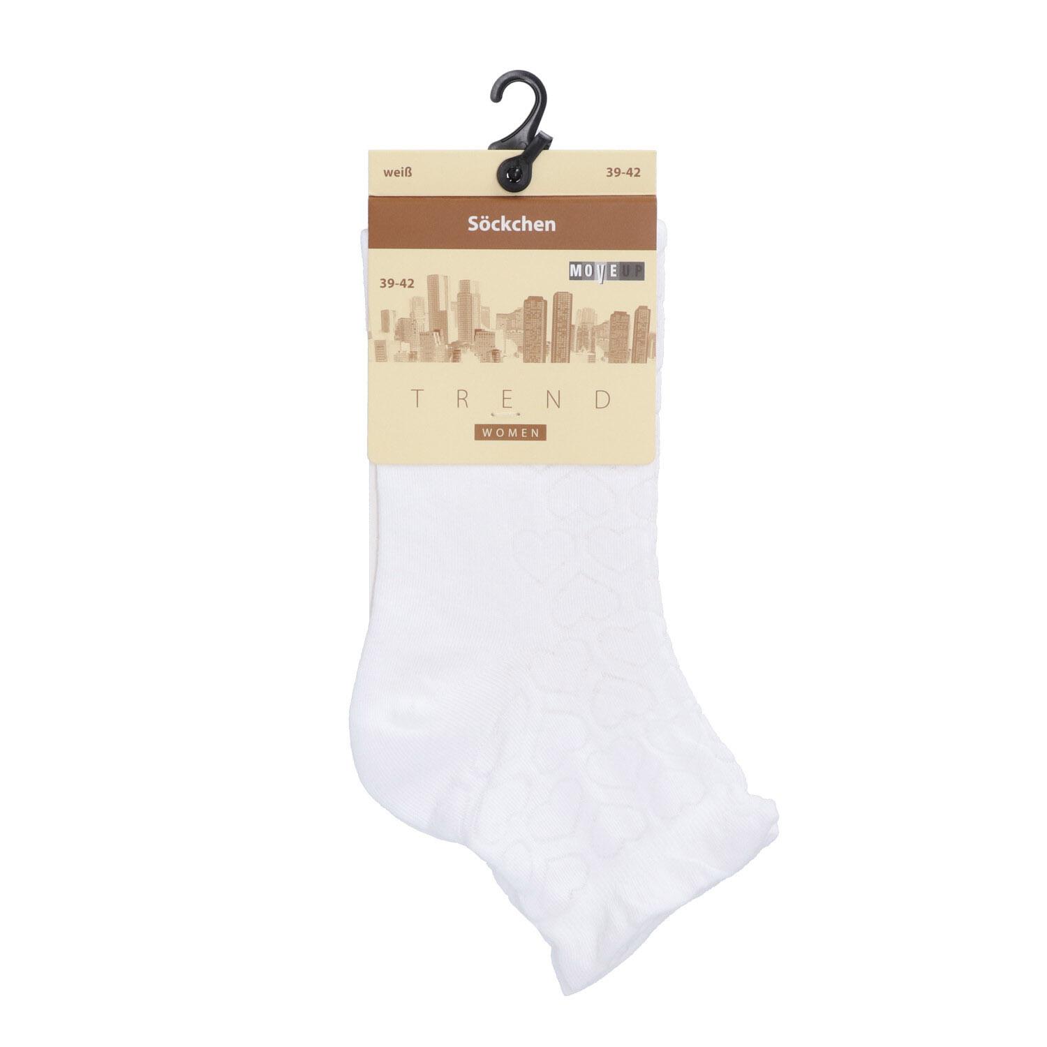 MOVE UP Damen Socken Herz Ajour