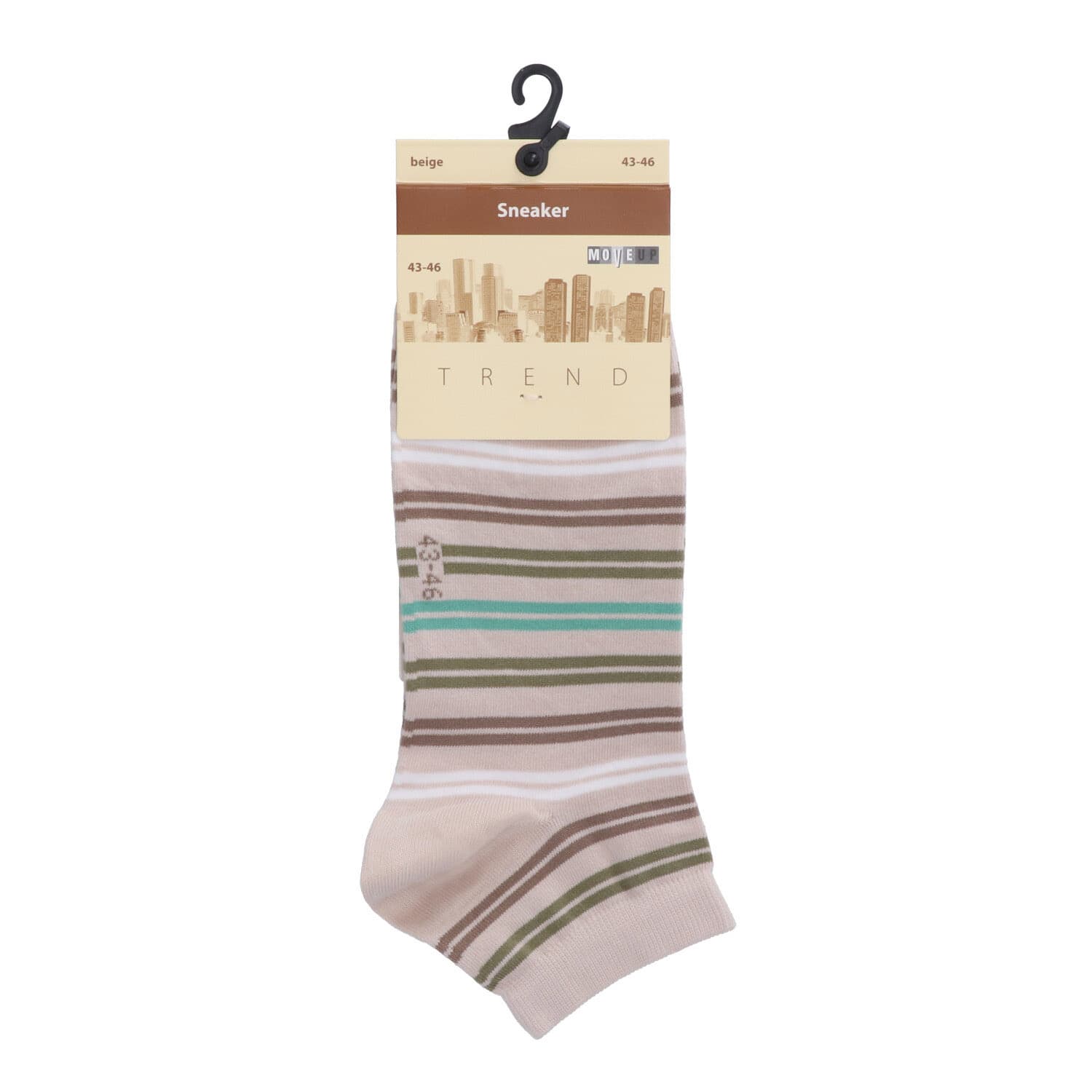 Produktbild MOVE UP Herren Sneaker Socken Streifen 2 von 2