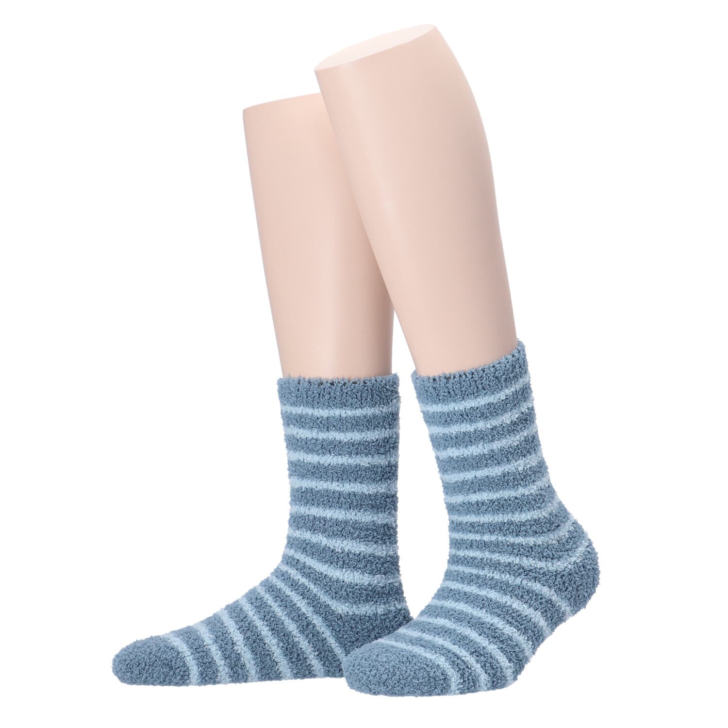 MOVE UP Damen Kuschelsocken Ringel