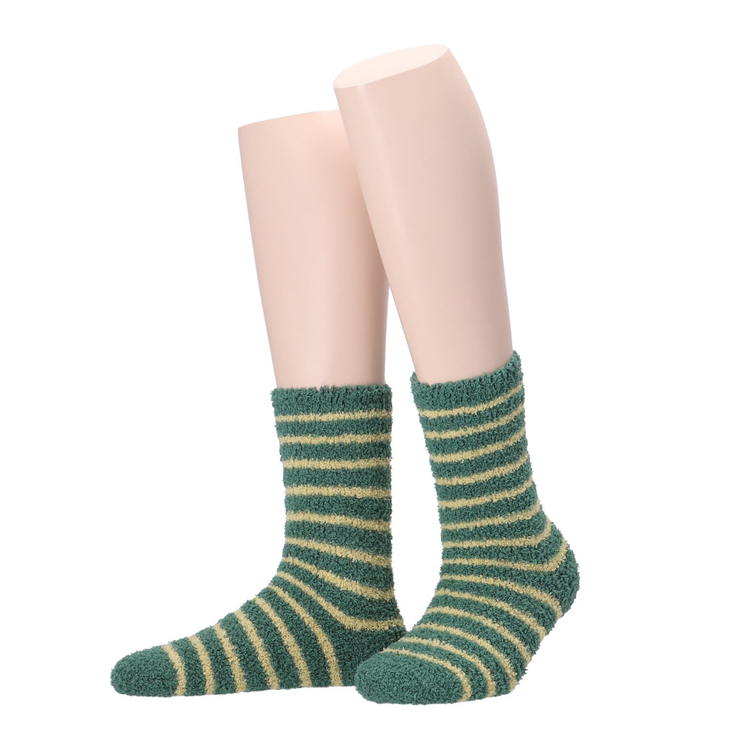MOVE UP Damen Kuschelsocken Ringel