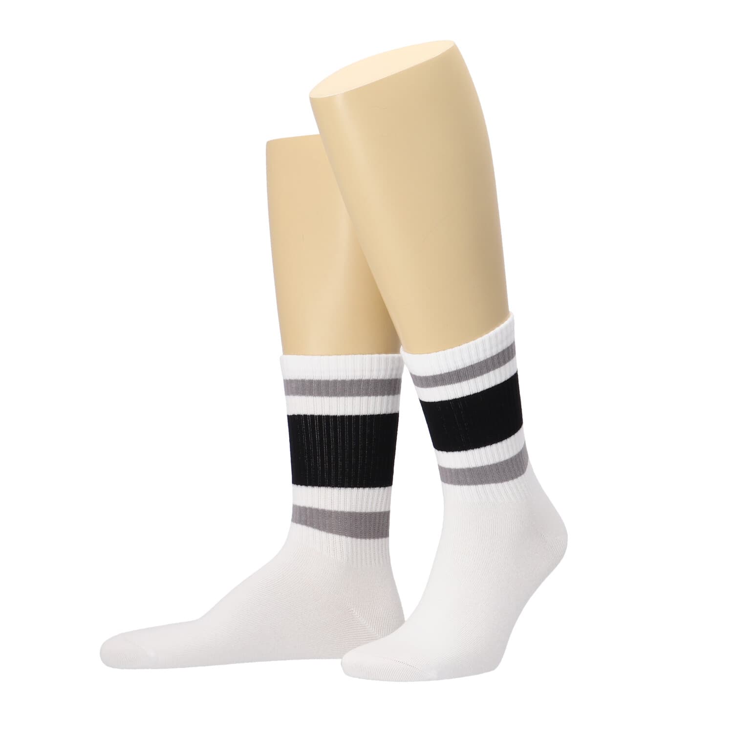 MOVE UP Herren Socken Crew Streifen