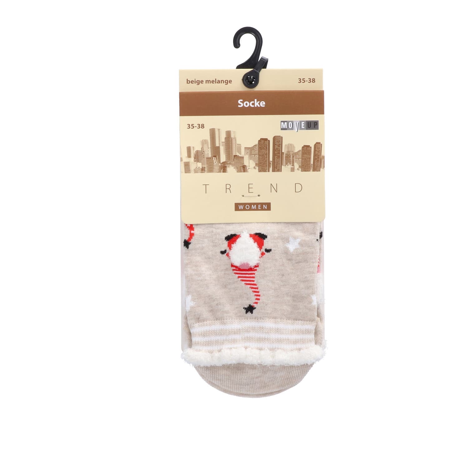 MOVE UP Damen Socken XMAS-Gnomes